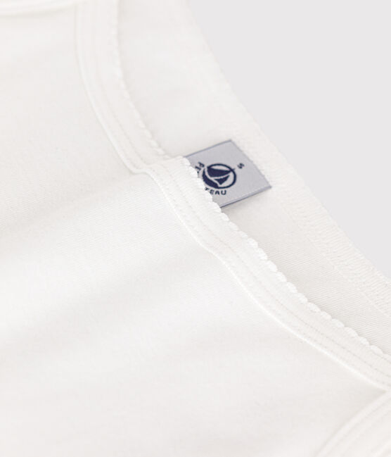 Camiseta de tirantes de algodón de mujer blanco ECUME