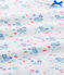 Camiseta estampada para niña blanco ECUME/azul BLEU/ MULTICO