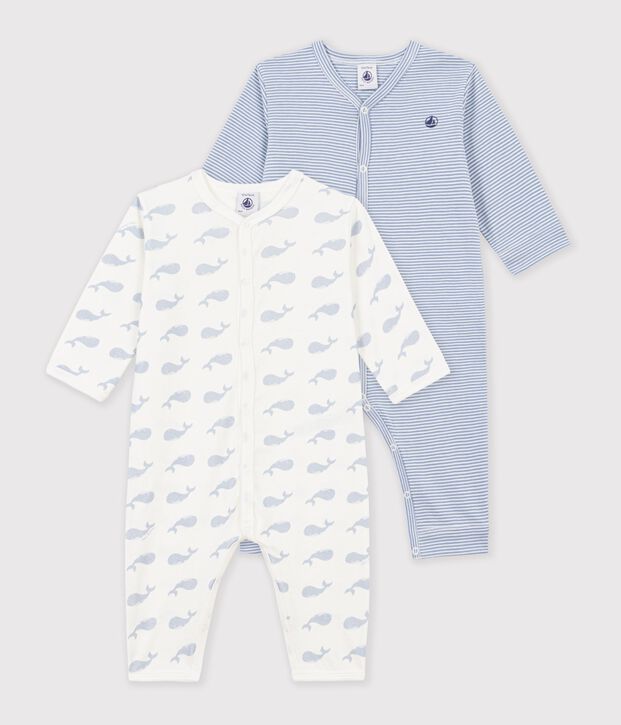 Juego de pijamas sin pies de algod&oacute;n estampado para beb&eacute; multicolor