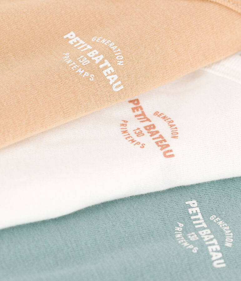 Juego de 3 bodis cruzados de manga larga de algod&oacute;n 130 primaveras multicolor