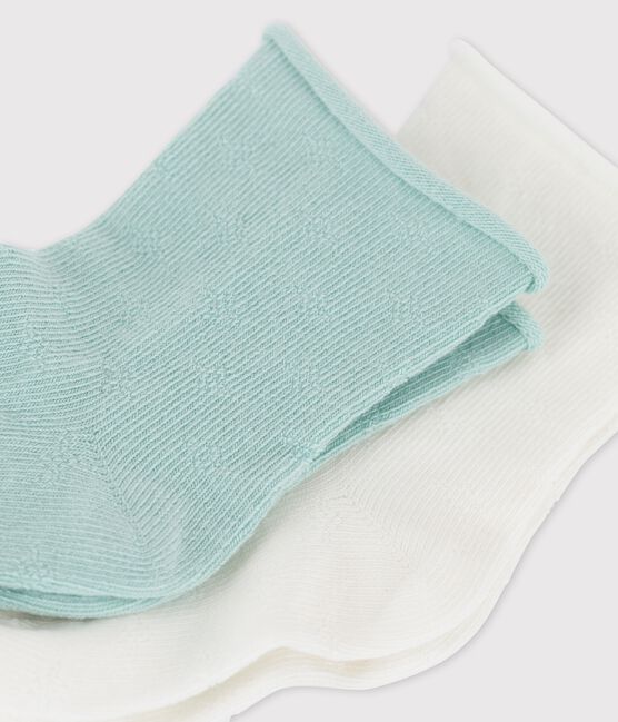 Juego de 2 pares de calcetines calados de bebé variante 1