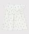 Blusa estampada de gasa de algodón orgánico de niña blanco MARSHMALLOW/blanco MULTICO