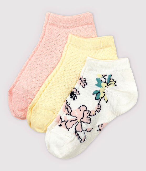 Lote de 3 pares de calcetines cortos de niña variante 1