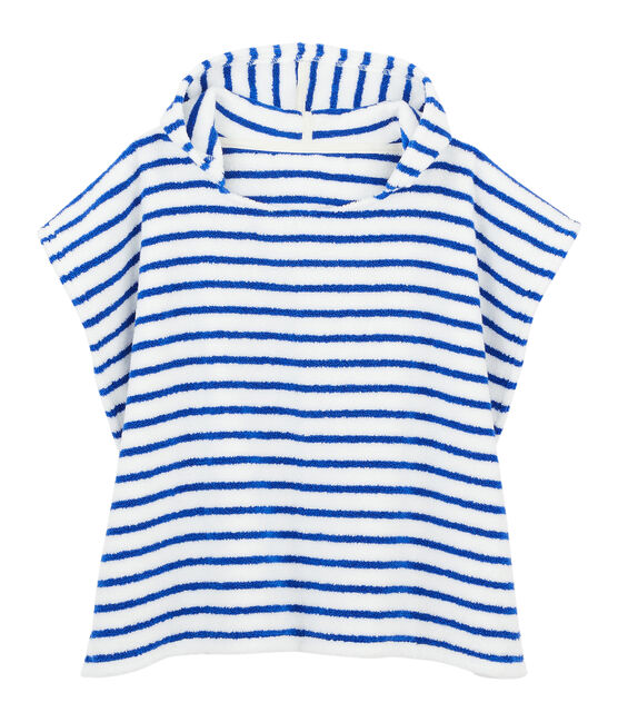 Poncho de playa con capucha bebé mixto azul SURF