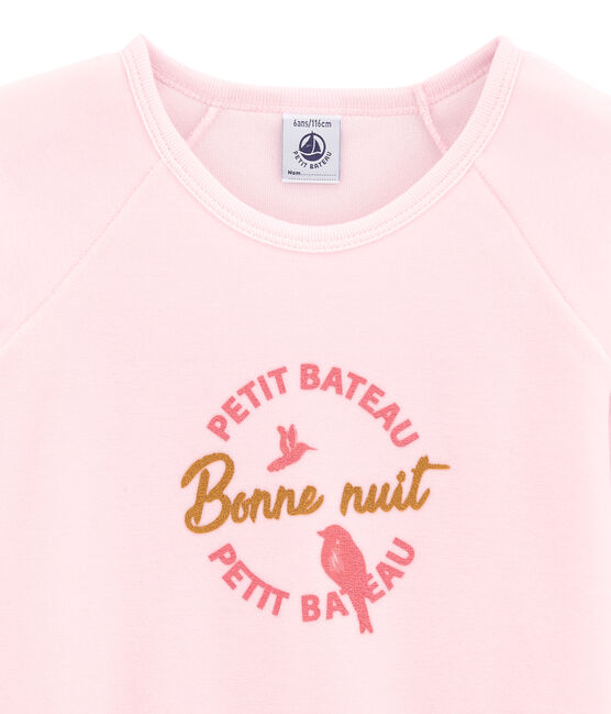 Pijama para niña rosa VIENNE/blanco MULTICO