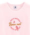 Pijama para niña rosa VIENNE/blanco MULTICO