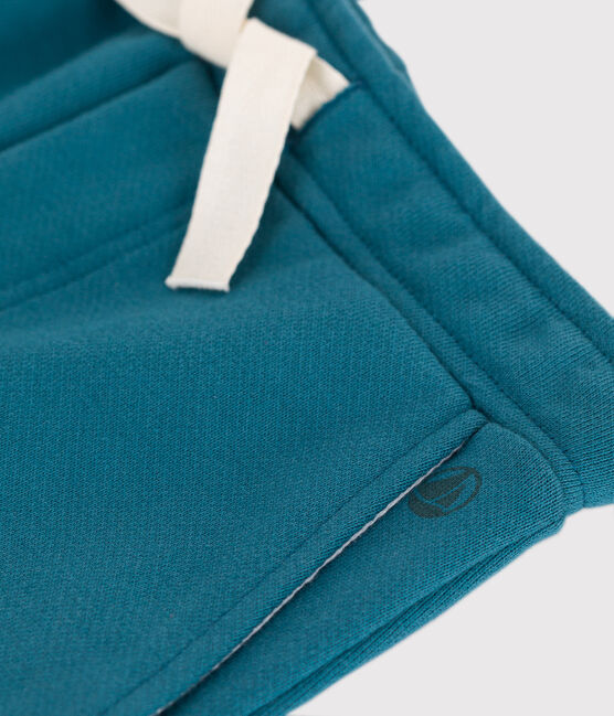 Pantalón infantil de jogging liso de algodón verde DRAGONFLY