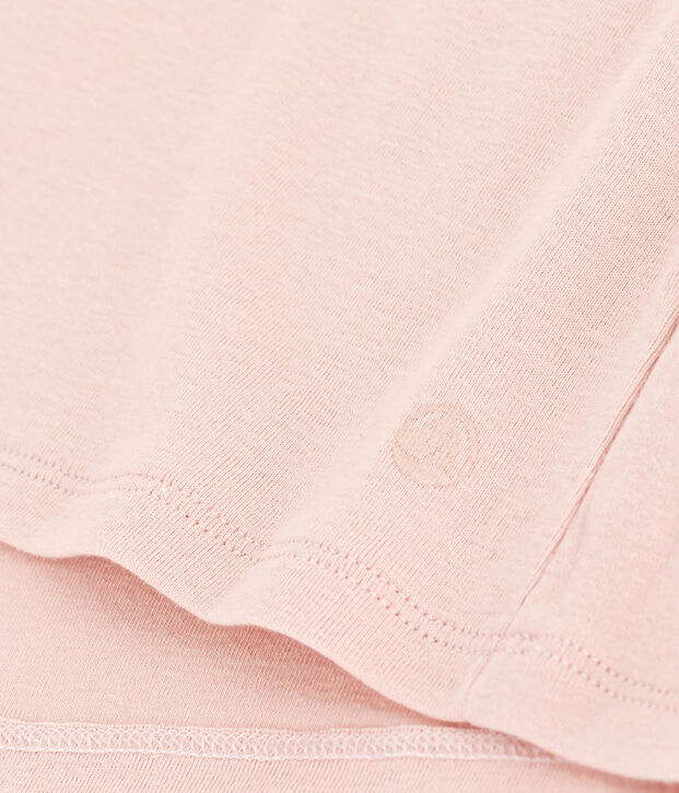 Camiseta L'ICONIQUE de algod&oacute;n con cuello redondo para mujer rosa
