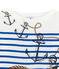 Marinera creativa para niño blanco MARSHMALLOW/azul PERSE