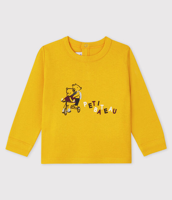 Camiseta para bebé niño amarillo BOUDOR