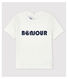 Camiseta de algodón para bebé.