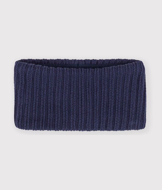 Braga de cuello lisa de punto tricotado con forro polar para beb&eacute; SMOKING
