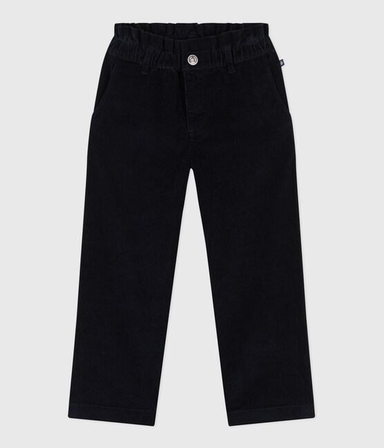 Pantalón infantil liso de pana azul SMOKING