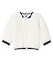 Cárdigan de sherpa de borreguillo para bebé unisex blanco MARSHMALLOW
