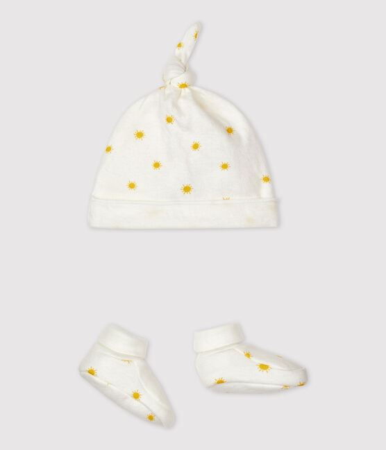 Juego de 2 prendas de bebé de algodón orgánico blanco MARSHMALLOW/ ORGE