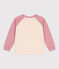 Sudadera infantil unisex de algodón rosa CHARME/blanco MULTICO