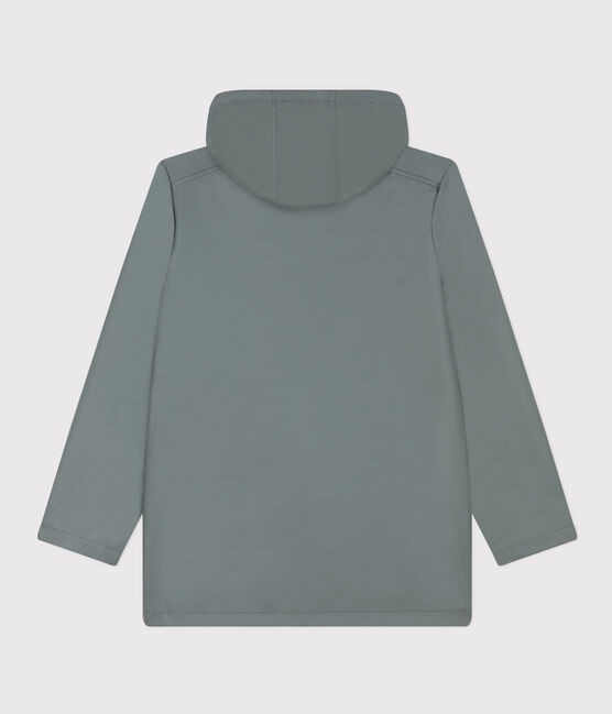 Chubasquero icónico de material reciclado y algodón orgánico verde THUYA