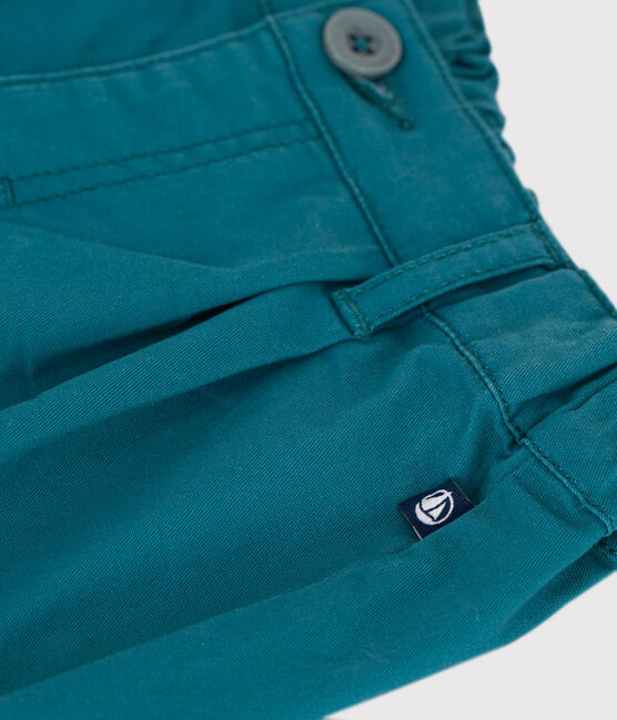 Pantalón de algodón suave y liso para bebé verde DRAGONFLY