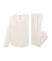 Pijama de punto para chica blanco MARSHMALLOW/blanco MULTICO