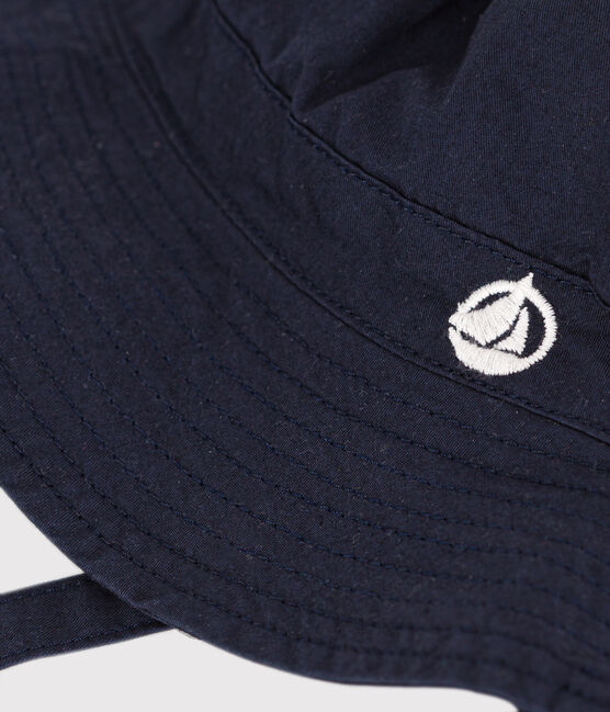 Gorro de sarga para bebé azul SMOKING