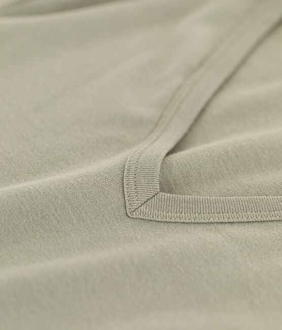 Camiseta L'ICONIQUE de algodón con cuello de pico para mujer verde MARECAGE