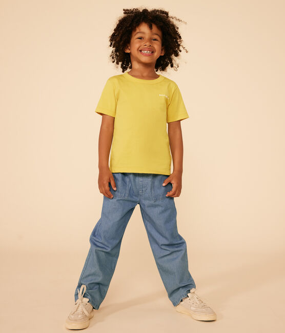 Camiseta estampada de jersey ligero para niño amarillo NECTAR
