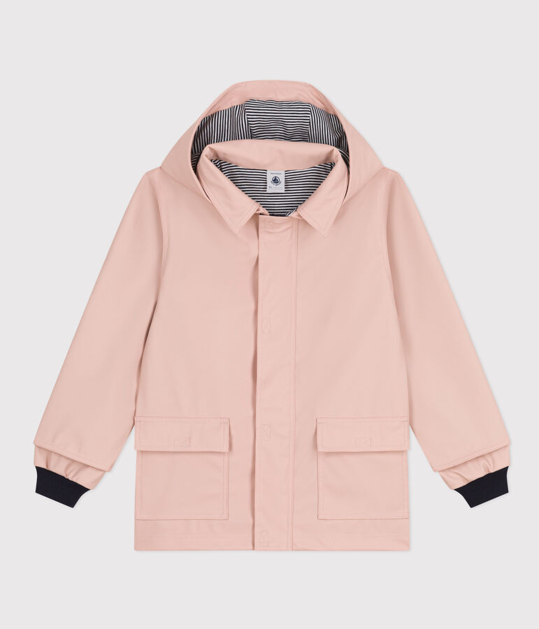 Impermeable emblem&aacute;tico reciclado para ni&ntilde;a/ni&ntilde;o rosa