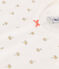 Camisón de algodón con palmeras para niña blanco MARSHMALLOW/blanco MULTICO