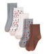 Lote de 5 pares de calcetines infantiles para niña