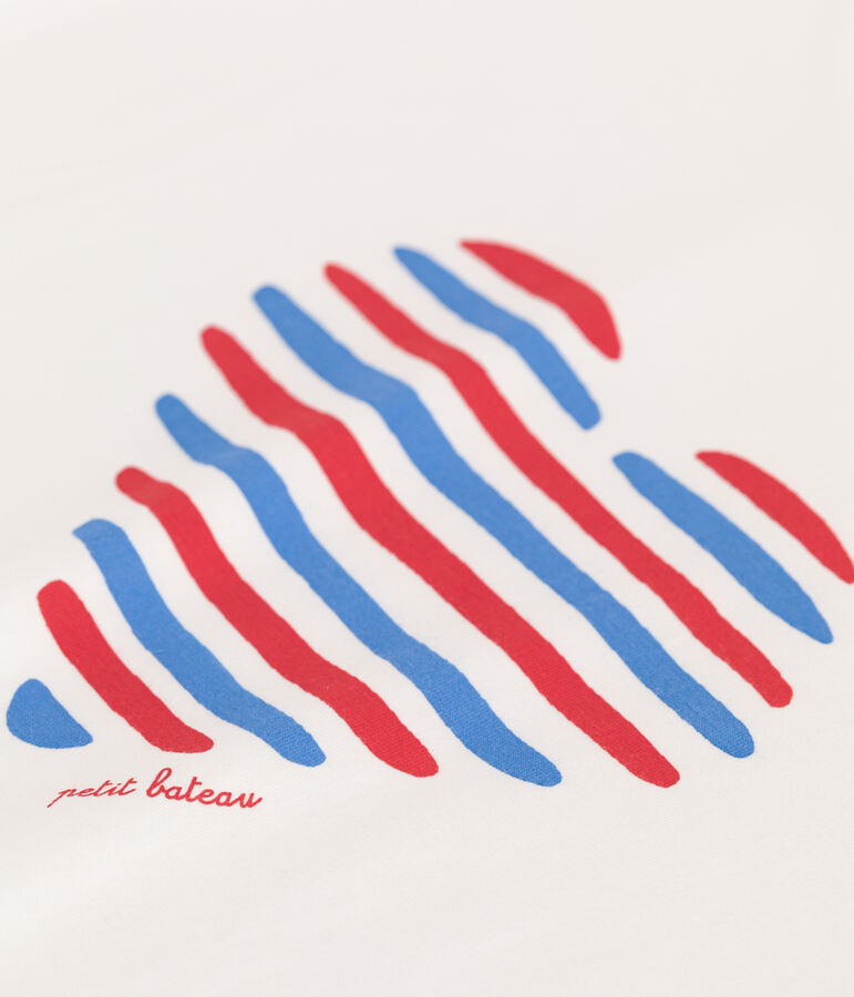 Camiseta Recta de algod&oacute;n liso para mujer blanco