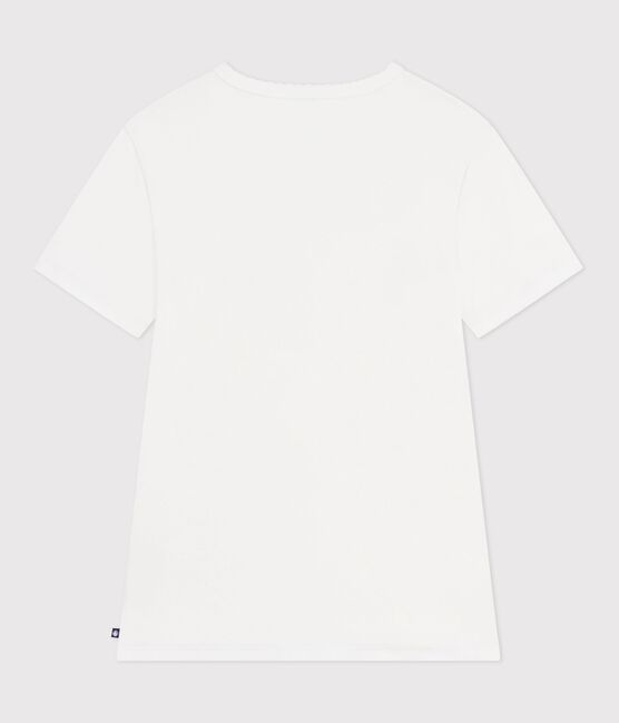 Camiseta de algodón de manga corta para mujer blanco ECUME