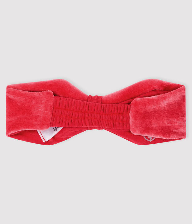 Diadema con nudo para beb&eacute; ni&ntilde;a rosa