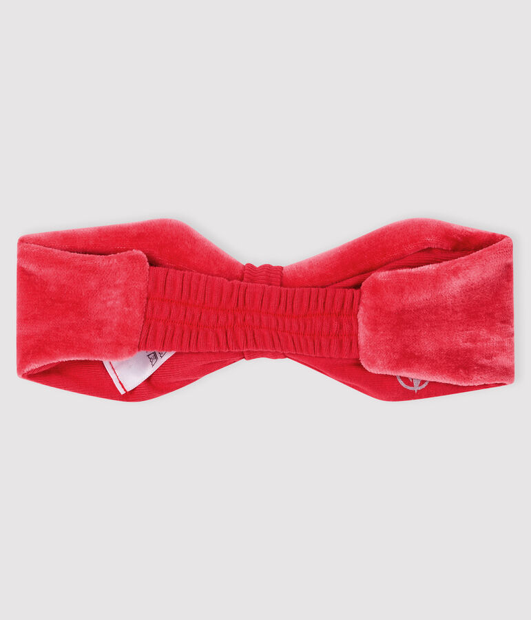 Diadema con nudo para beb&eacute; ni&ntilde;a rosa