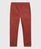 Pantalón de corte normal de sarga de algodón de niño marron OMBRIE