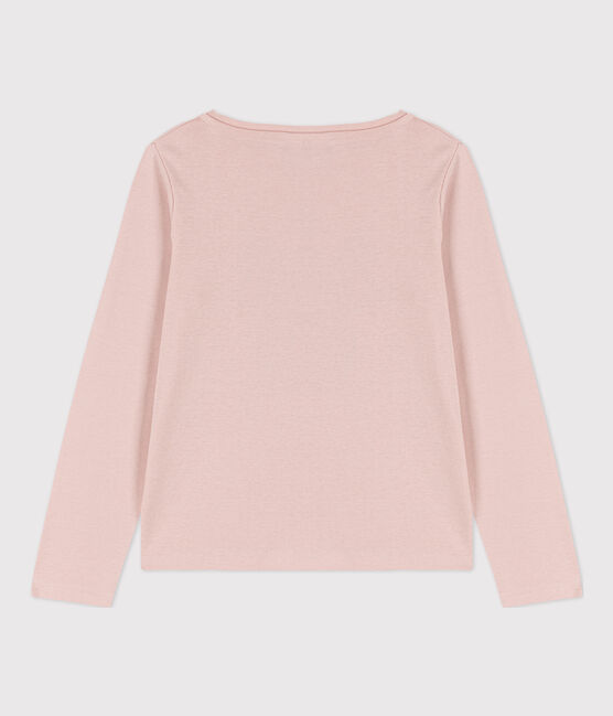 Camiseta de algodón de manga larga de niña/niño rosa SALINE