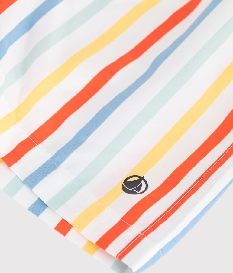 Ba&ntilde;ador infantil a rayas blanco MARSHMALLOW/blanco MULTICO