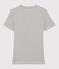 Camiseta de algodón de rayas "Je t'aime" de mujer blanco MARSHMALLOW/azul SMOKING