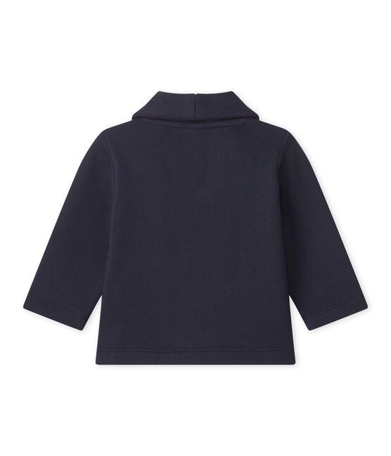 Chaqueta de muletón para bebé niño azul SMOKING
