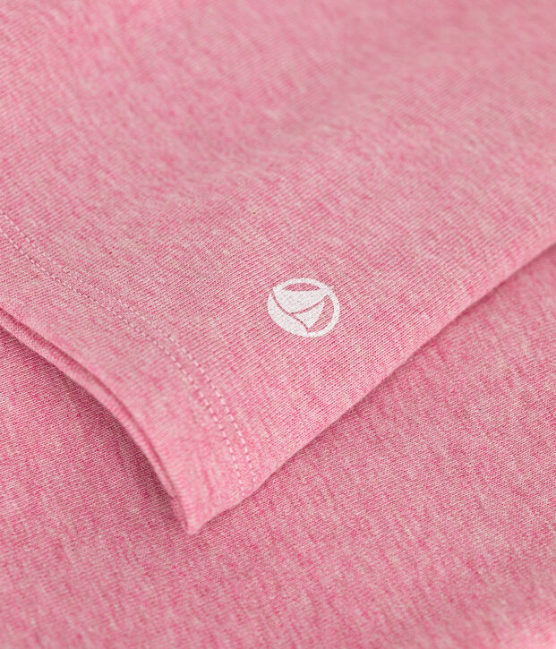 Camiseta L'ICONIQUE de algod&oacute;n de punto cocotte para mujer rosa