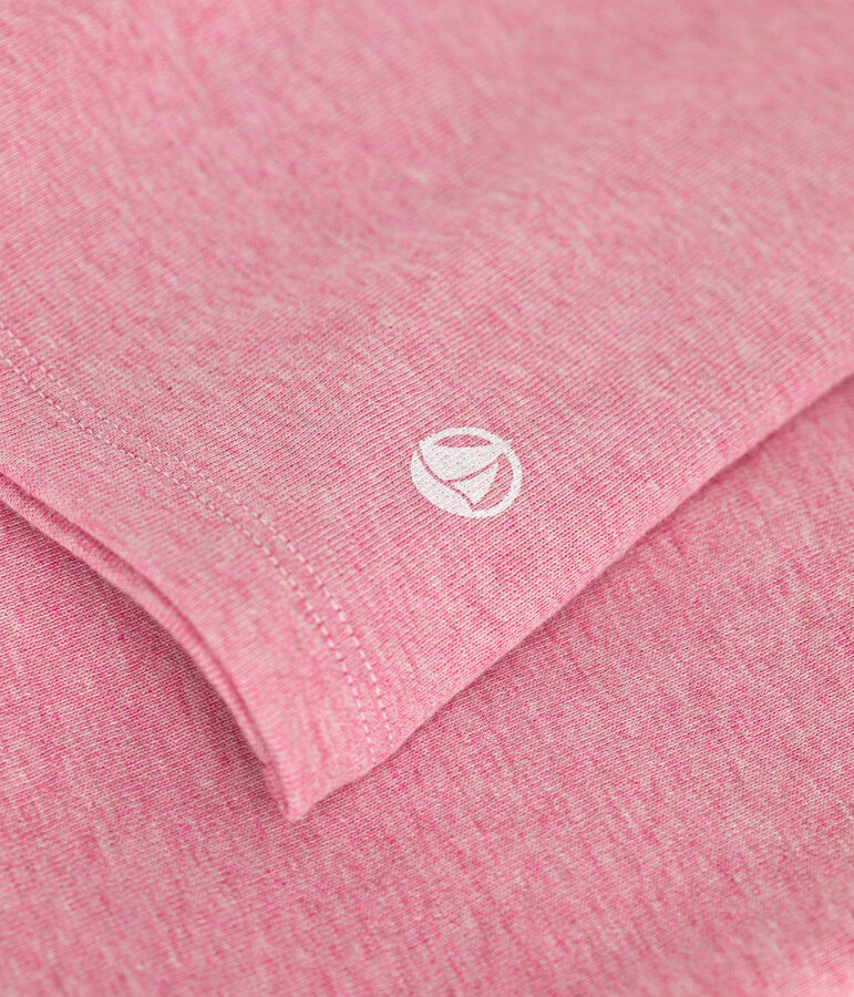 Camiseta L'ICONIQUE de algod&oacute;n de punto cocotte para mujer rosa