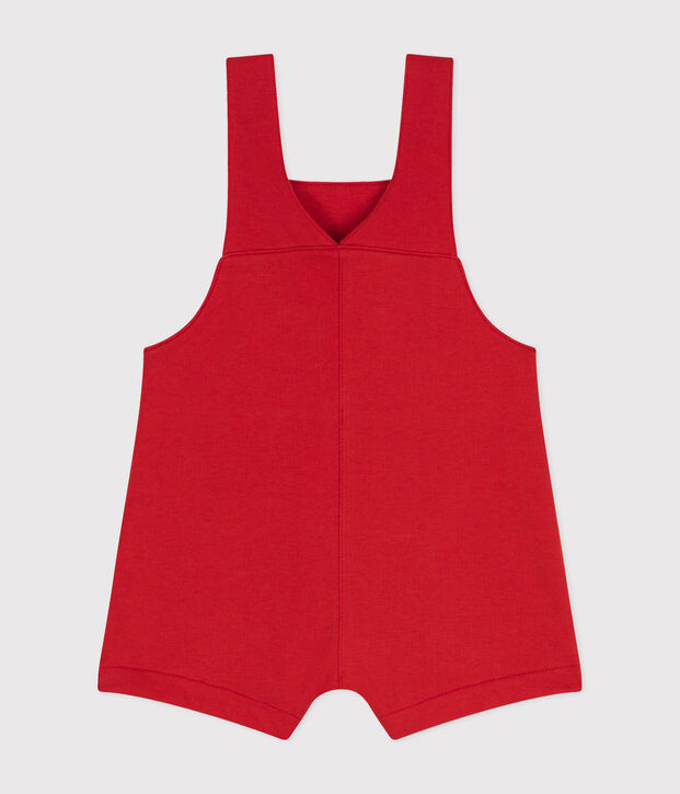 Peto corto de mulet&oacute;n ligero para beb&eacute; rojo