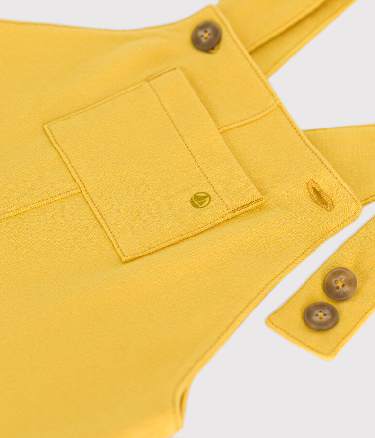 Peto corto de mulet&oacute;n ligero para beb&eacute; amarillo