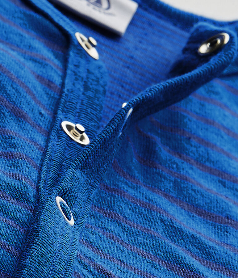 Pijama sin pies para beb&eacute; ni&ntilde;o azul/azul