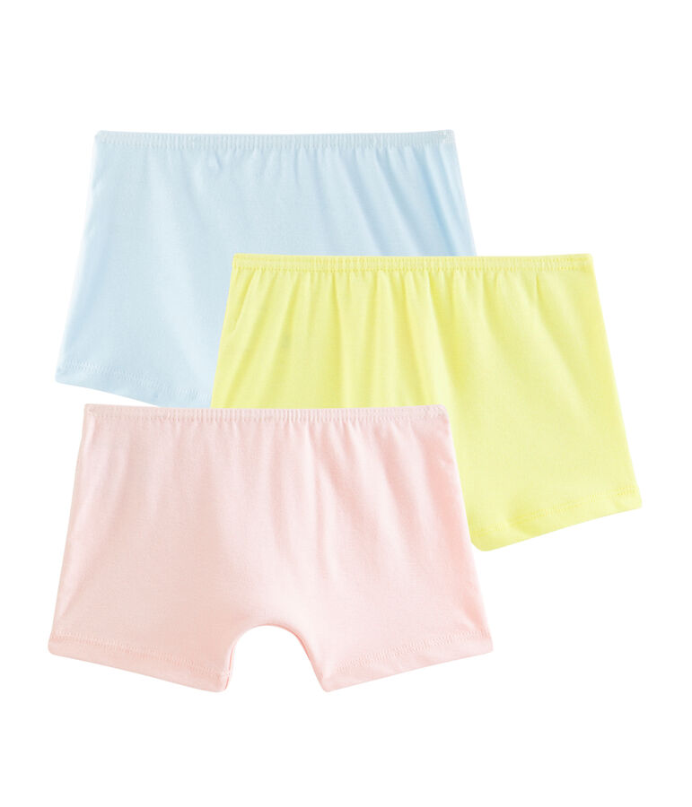 Tres culottes para ni&ntilde;a multicolor