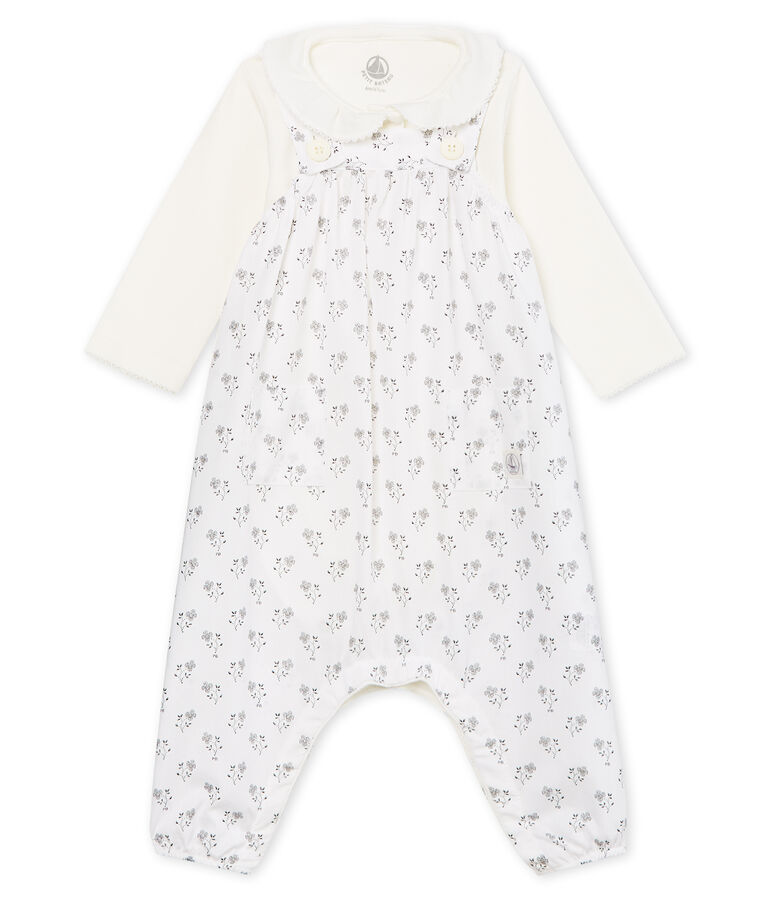 Conjunto 3 piezas ceremonial para beb&eacute; ni&ntilde;a multicolor