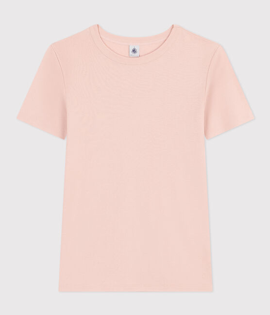 Camiseta L'ICONIQUE de algodón con cuello redondo para mujer rosa SALINE