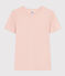 Camiseta L'ICONIQUE de algodón con cuello redondo para mujer rosa SALINE