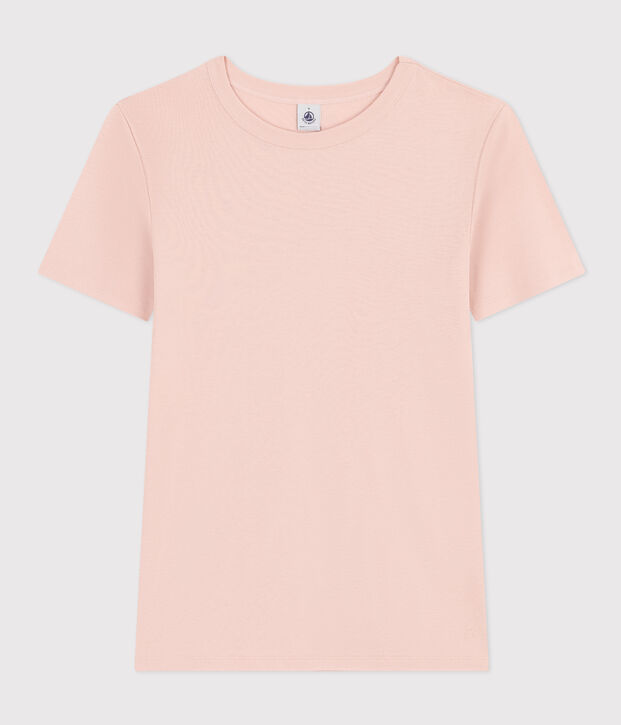Camiseta L'ICONIQUE de algod&oacute;n con cuello redondo para mujer rosa