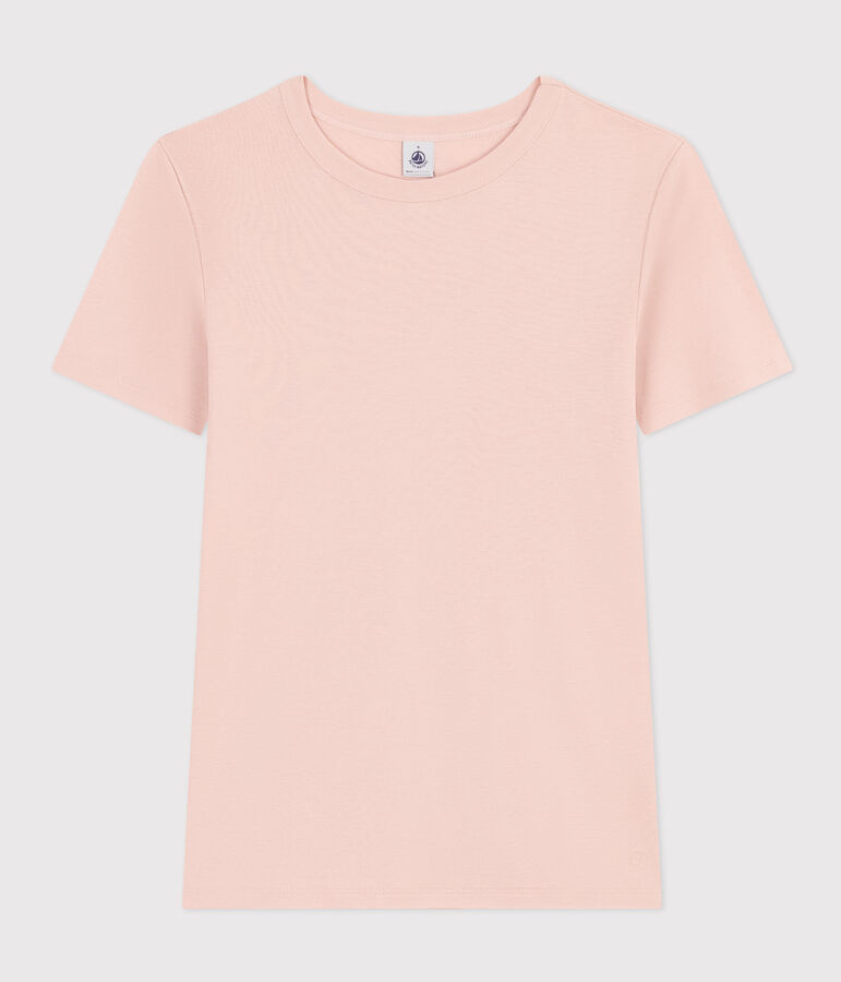 Camiseta L'ICONIQUE de algod&oacute;n con cuello redondo para mujer rosa SALINE