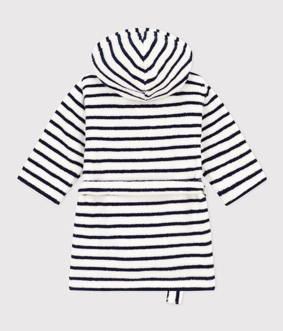 Albornoz milrayas de niña/niño de rizo blanco LAIT/azul MEDIEVAL